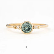 Estel Bezel Ring, 0.60ct Montana Sapphire