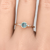 Estel Bezel Ring, 0.60ct Montana Sapphire