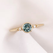 Estel Bezel Ring, 0.60ct Montana Sapphire