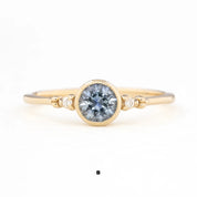 Estel Bezel Ring, 0.60ct Montana Sapphire