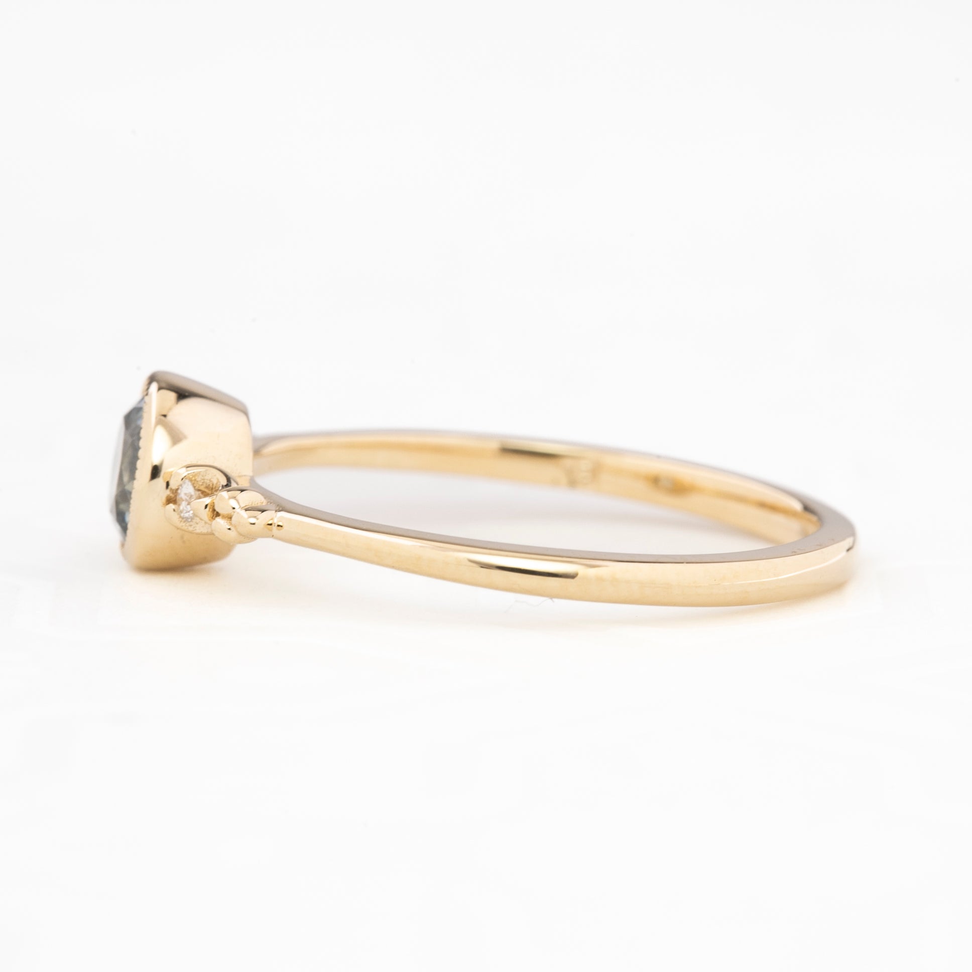 Estel Bezel Ring, 0.60ct Montana Sapphire