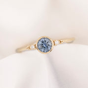 Estel Bezel Ring, 0.60ct Montana Sapphire