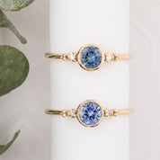 Estel Bezel Ring, 0.55ct Tunduru Sapphire