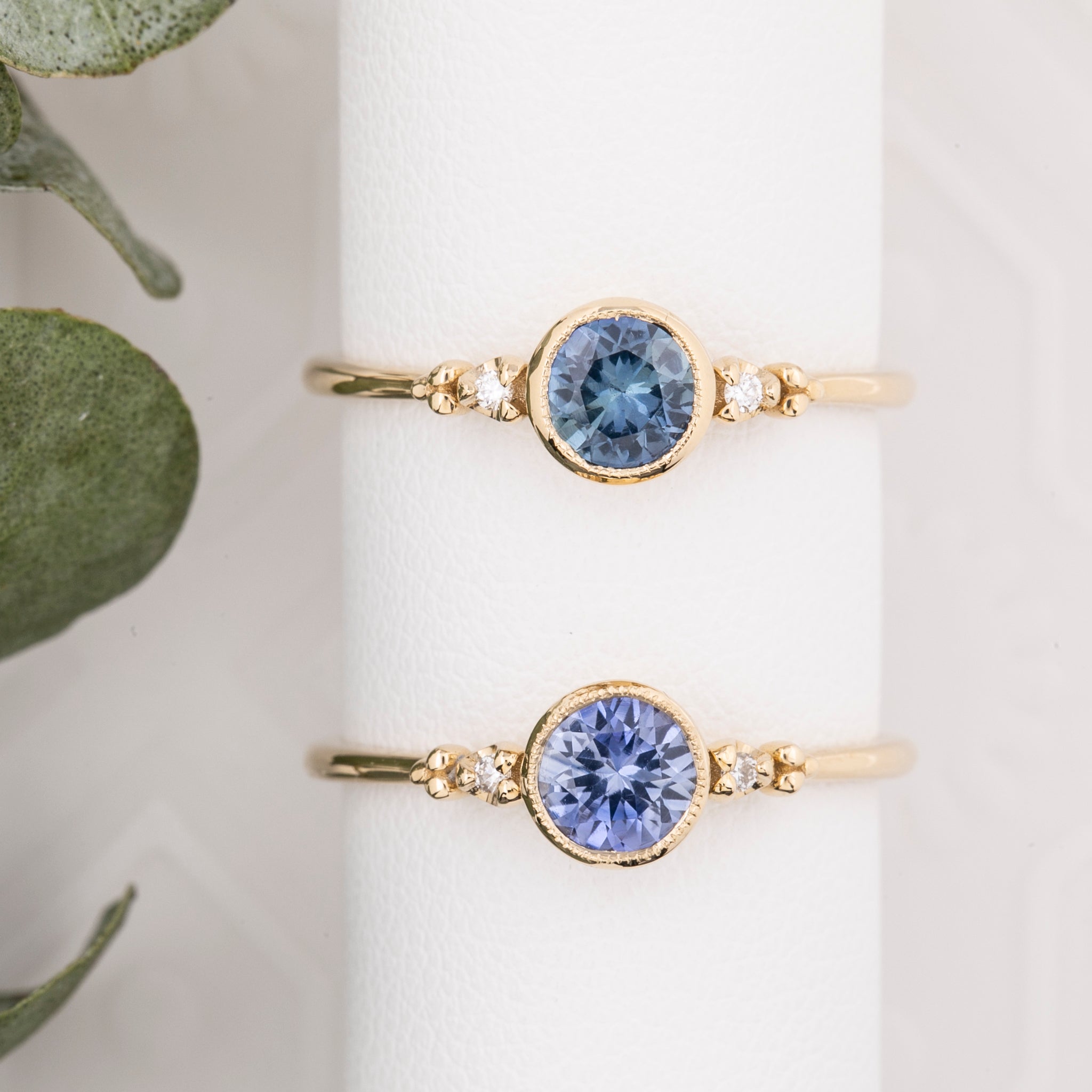 Estel Bezel Ring, 0.55ct Tunduru Sapphire