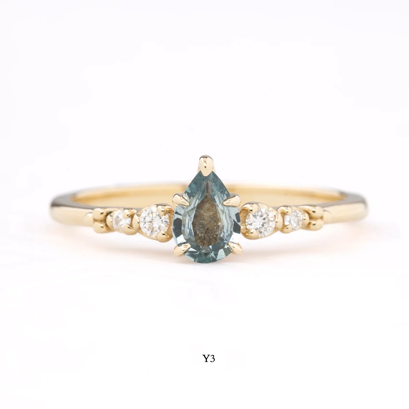 Estel Fleur Ring, 0.55ct Montana Sapphire