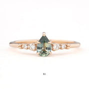 Estel Fleur Ring, 0.55ct Montana Sapphire