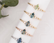 Estel Fleur Ring, 0.55ct Montana Sapphire