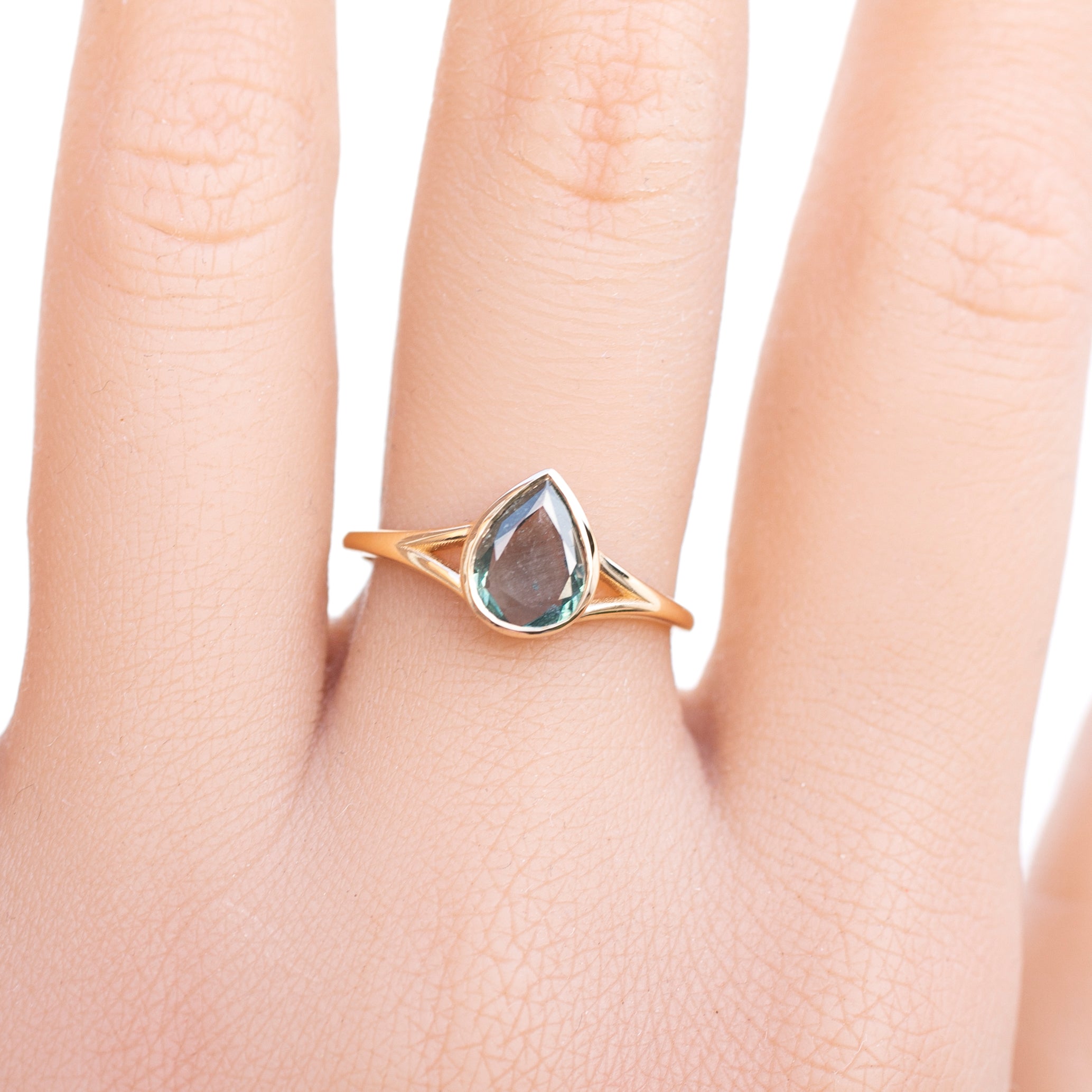 Kylie Ring, 0.70 1.00ct and Sapphire