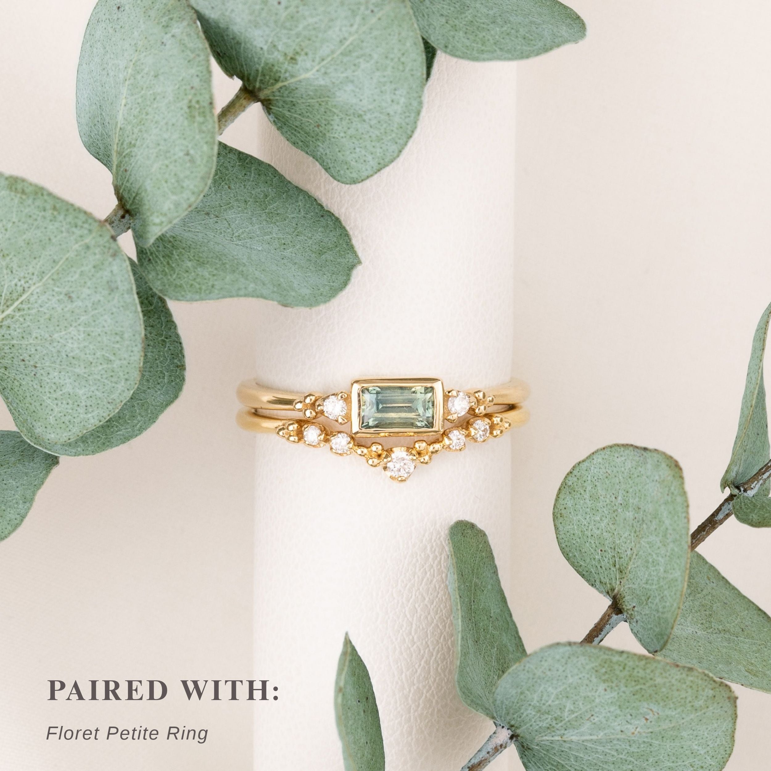 Estel Bezel Ring, 0.50ct Montana Sapphire