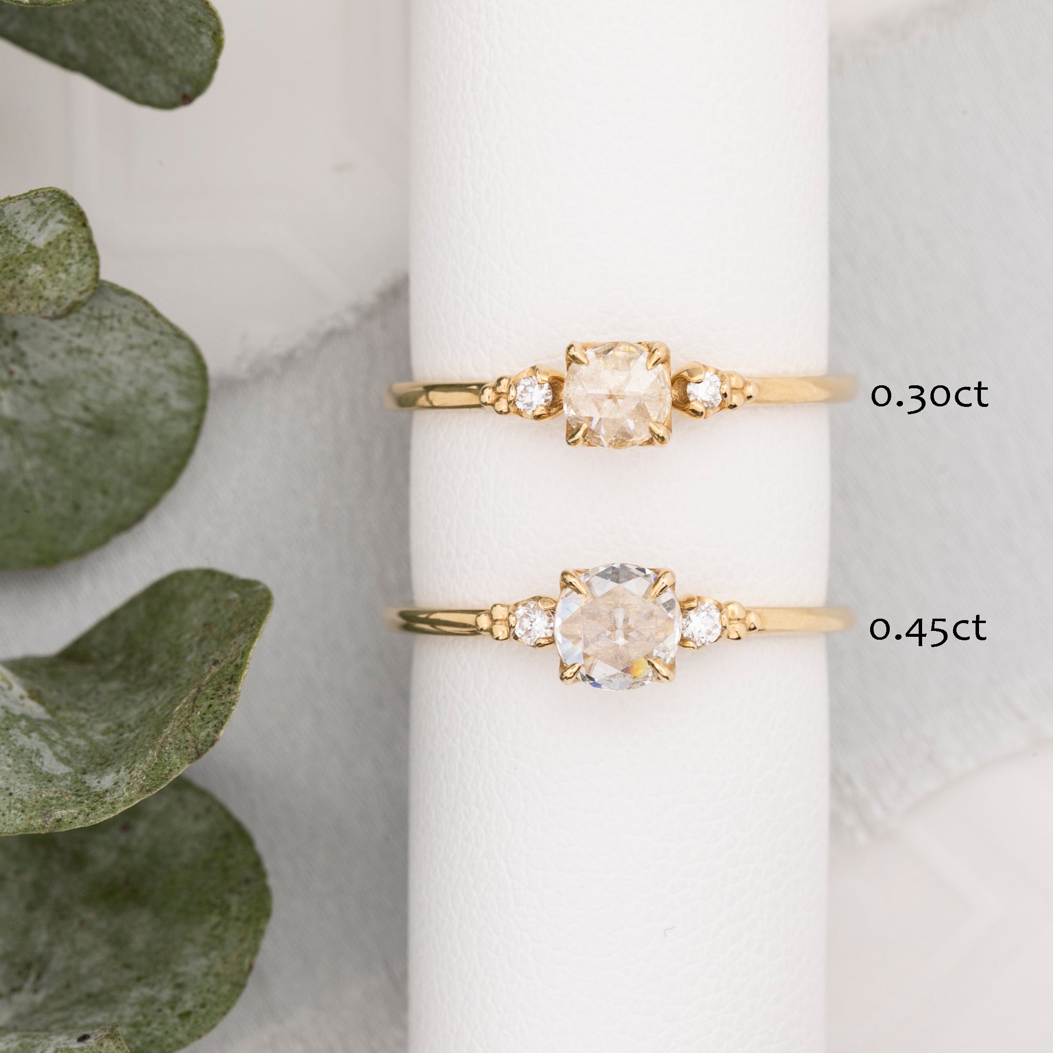 Estel Round Rose-Cut Diamond Ring