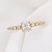 Estel Fleur Ring, 0.40ct Oval Diamond