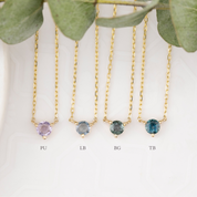 Whisper Madagascar Sapphire Necklace 4.0mm