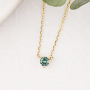 Whisper Montana Sapphire Necklace 4.5mm
