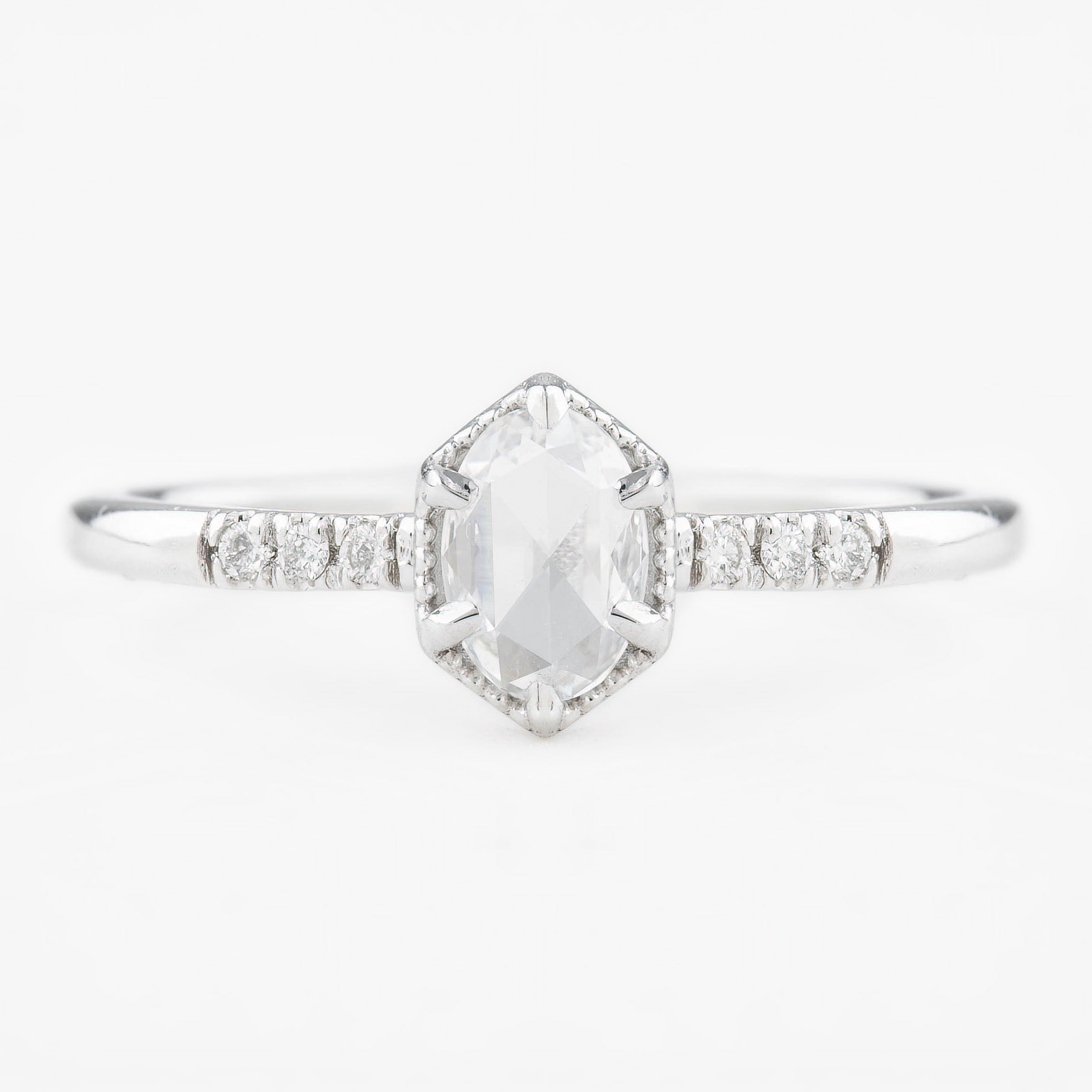 Grace Oval Rose Cut Diamond Ring