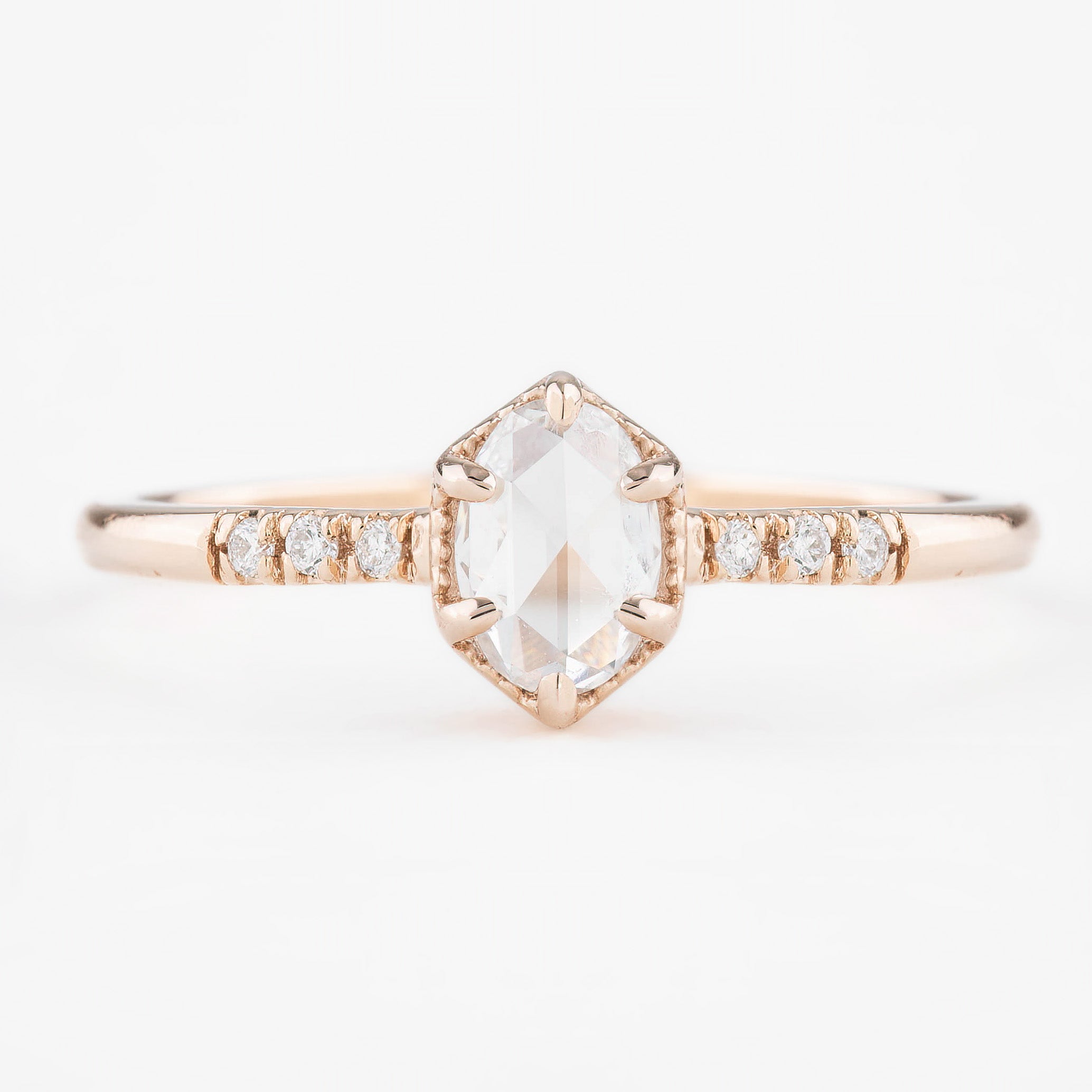 Grace Oval Rose Cut Diamond Ring