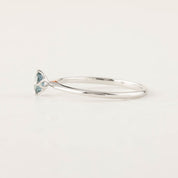 Alice Ring, 0.20ct Blue Green Sapphire