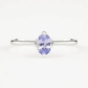 Alice Ring, 0.60ct Light Blue Sapphire