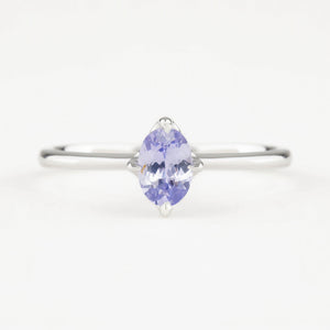 Alice Ring, 0.60ct Light Blue Sapphire