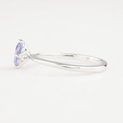 Alice Ring, 0.60ct Light Blue Sapphire