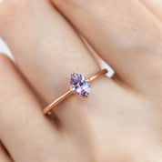 Alice Ring, 0.60ct Purple Sapphire