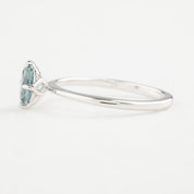Alice Ring, 0.65ct Light Blue Sapphire