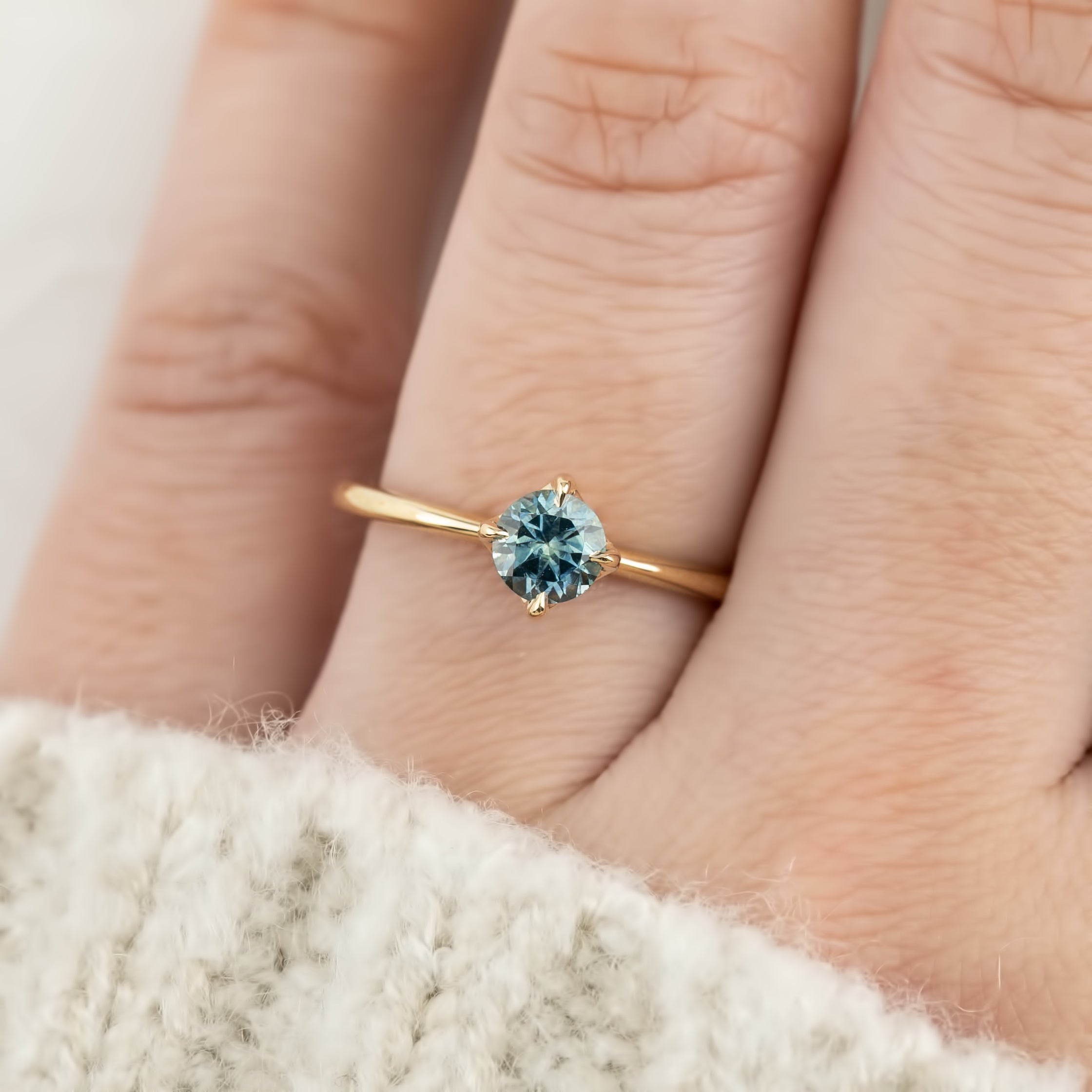 Alice Ring, 0.60ct Montana Sapphire