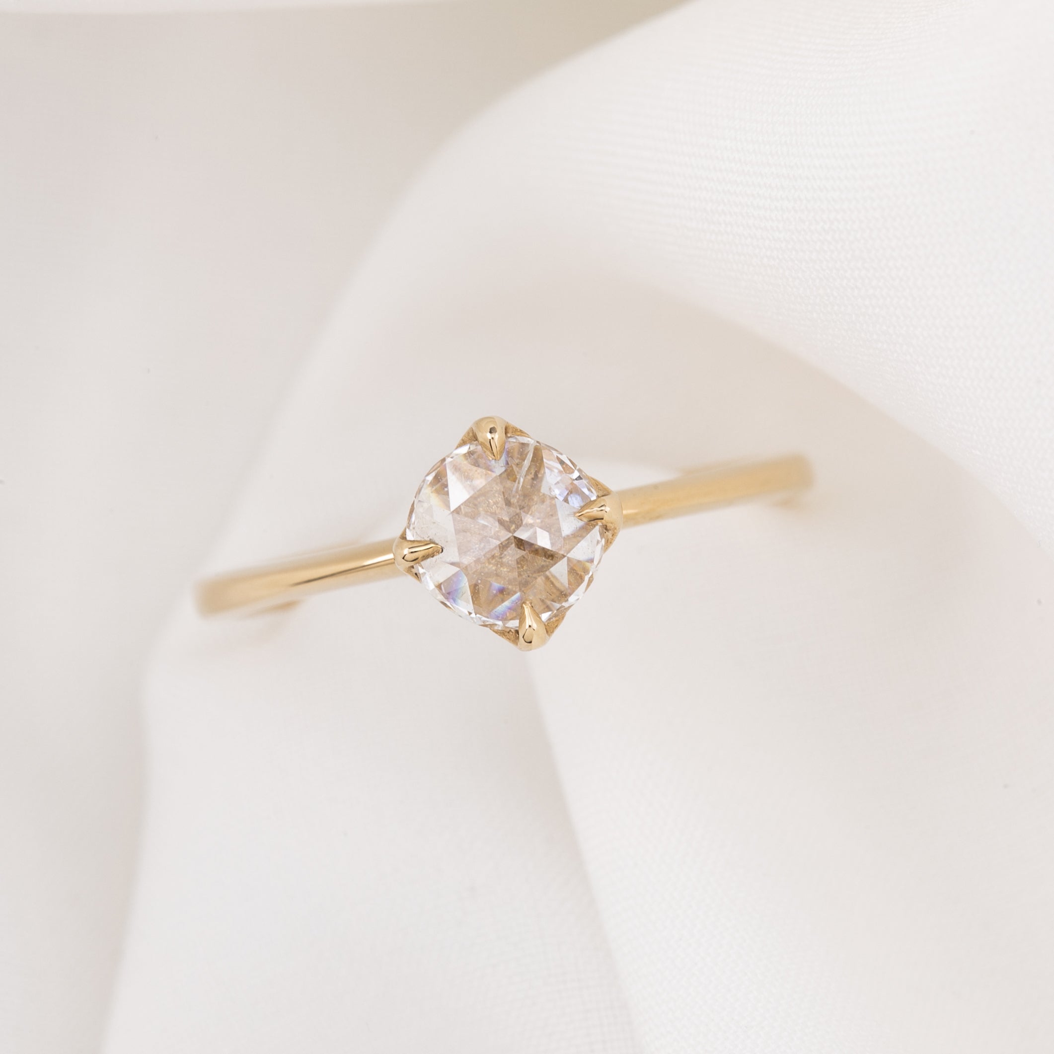 Alice Ring, 0.50ct Round Rose Cut Diamond