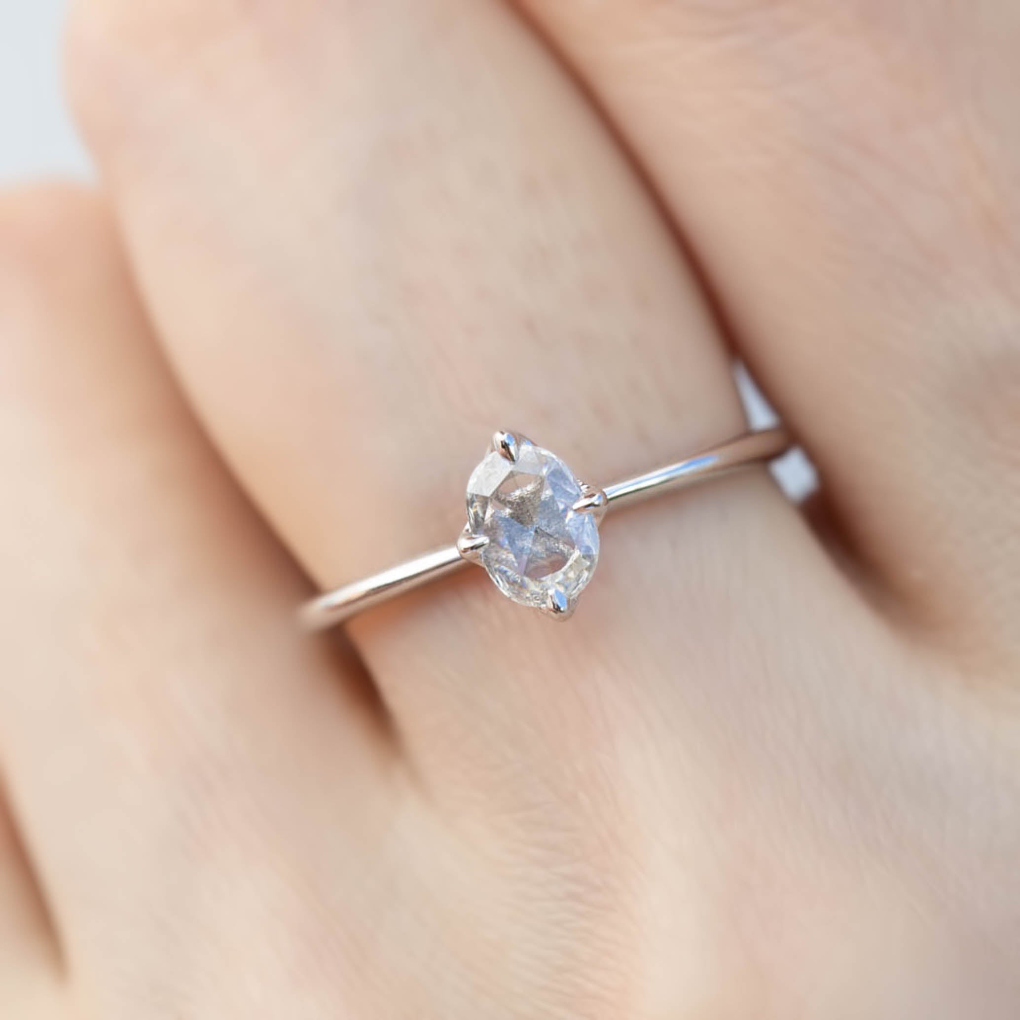 Alice Oval Rose Cut Diamond Ring