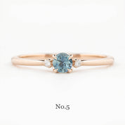 Sofia Ring, 0.30ct Montana Sapphire