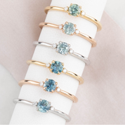 Sofia Ring, 0.30ct Montana Sapphire of your choice
