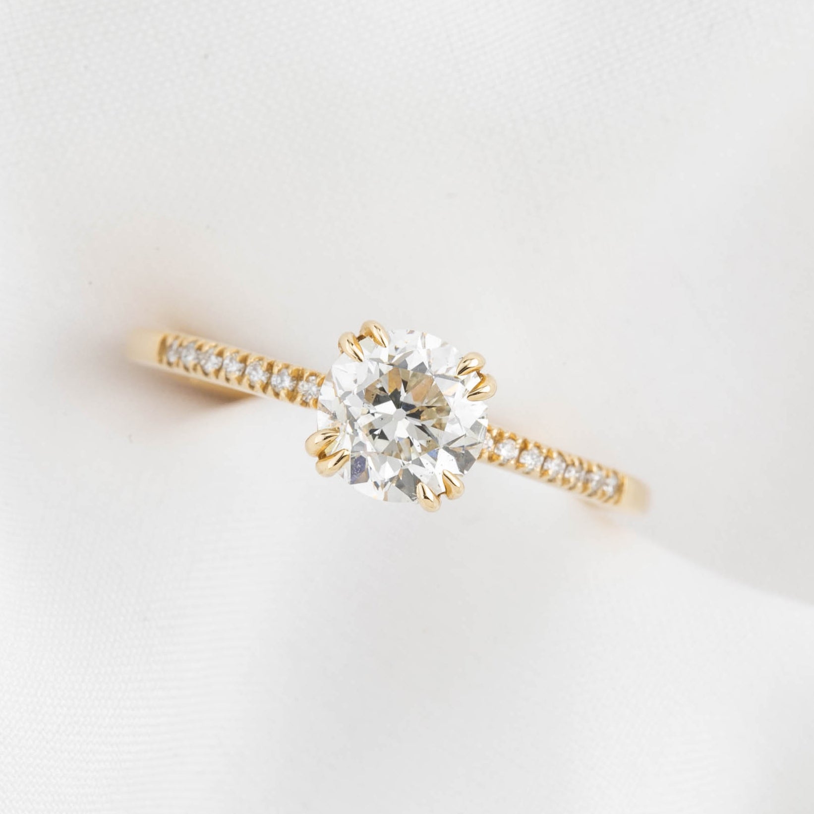 Sabrina Ring, 1.00ct European Cut Diamond