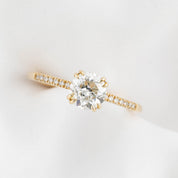 Sabrina Ring, 1.00ct European Cut Diamond
