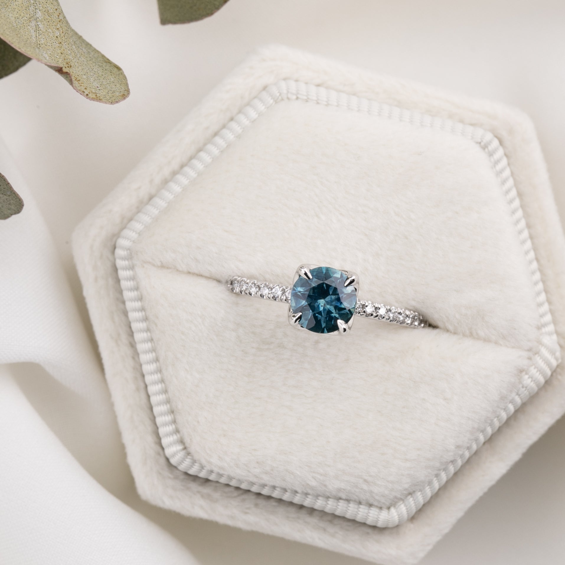 Maria Ring, 1.03ct Montana Sapphire