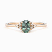 Teresa Ring, 0.50ct Green Madagascar Sapphire