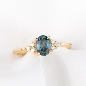 Teresa Ring, 0.93ct Blue Montana Sapphire