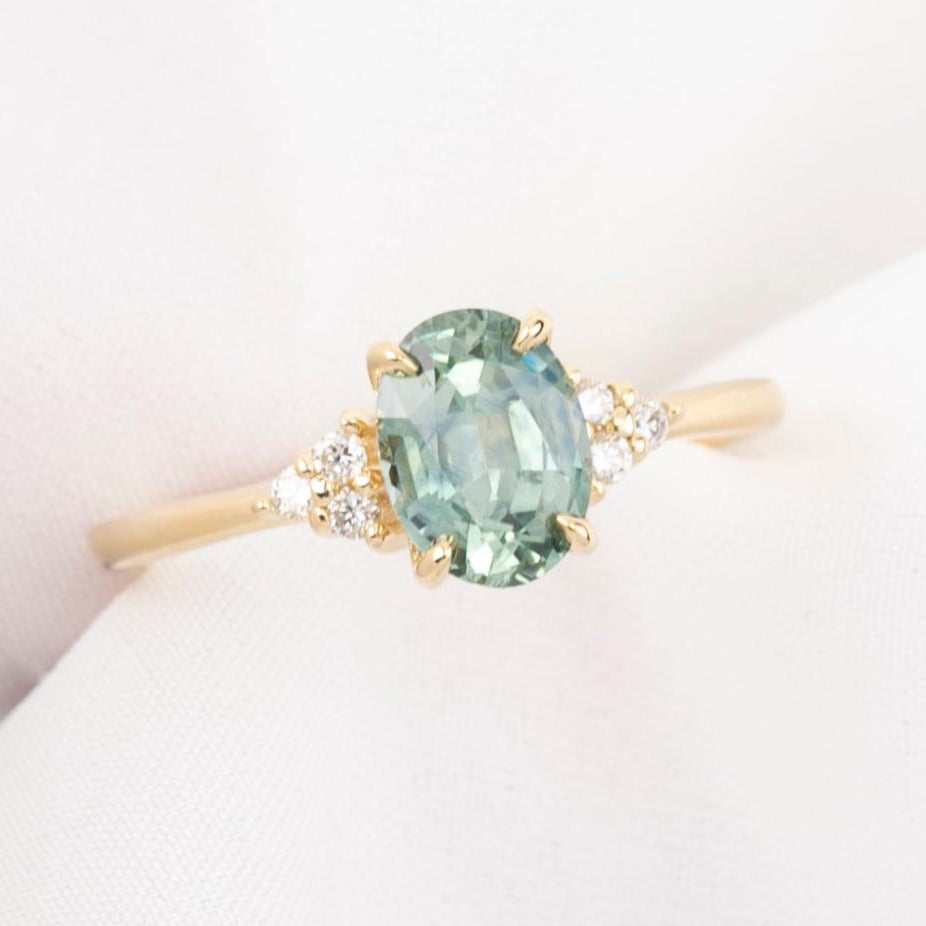 Teresa Ring, 1.88ct Montana Sapphire, oval shape gemstone