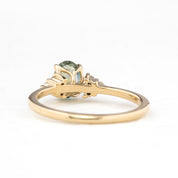 Teresa Ring, 0.97ct Light Green Montana Sapphire