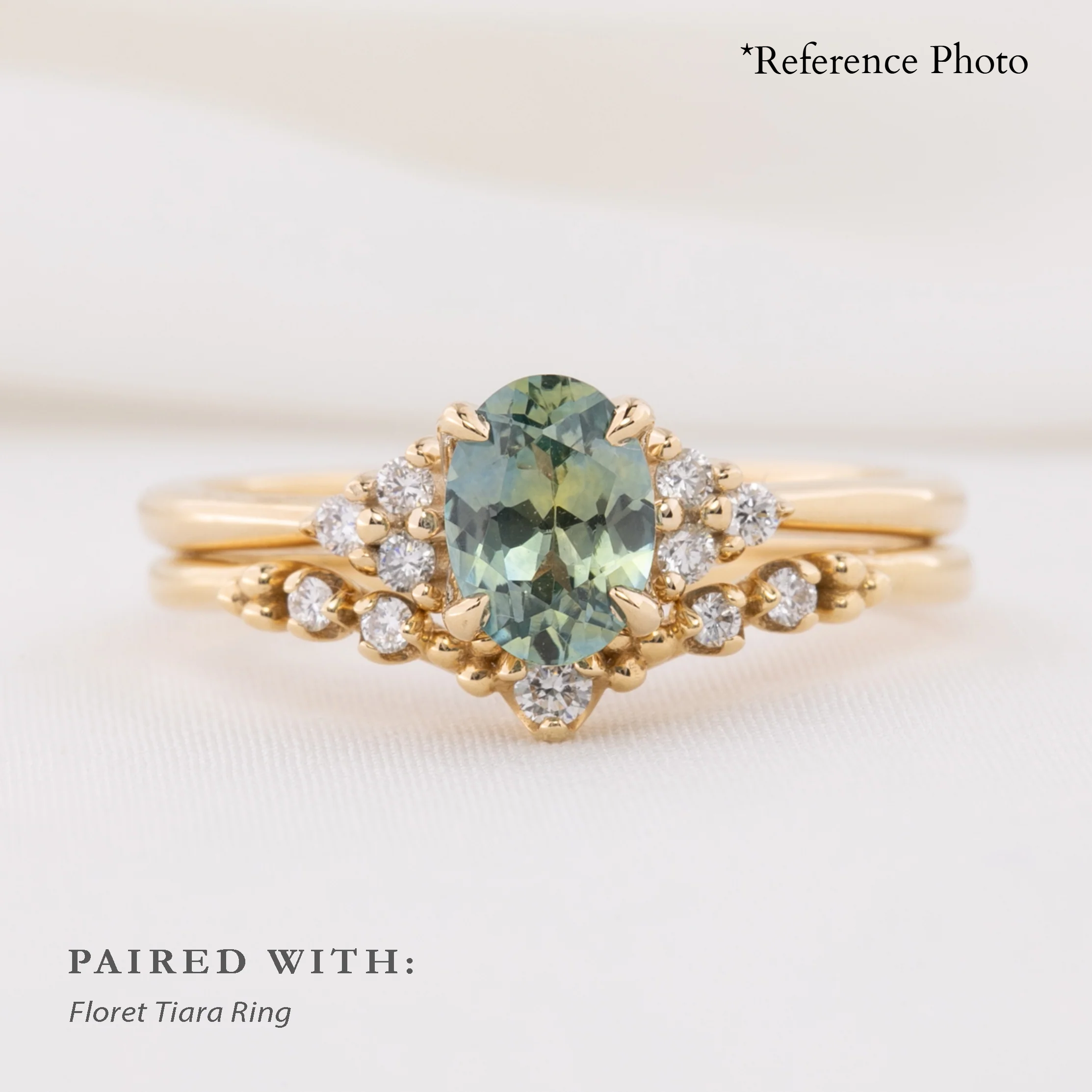 Teresa Ring, 0.98ct Green Montana Sapphire
