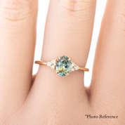Teresa Ring, 0.97ct Montana Sapphire
