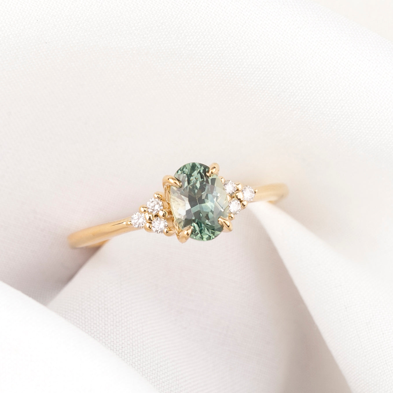 Teresa Ring, 1.16ct Montana Sapphire