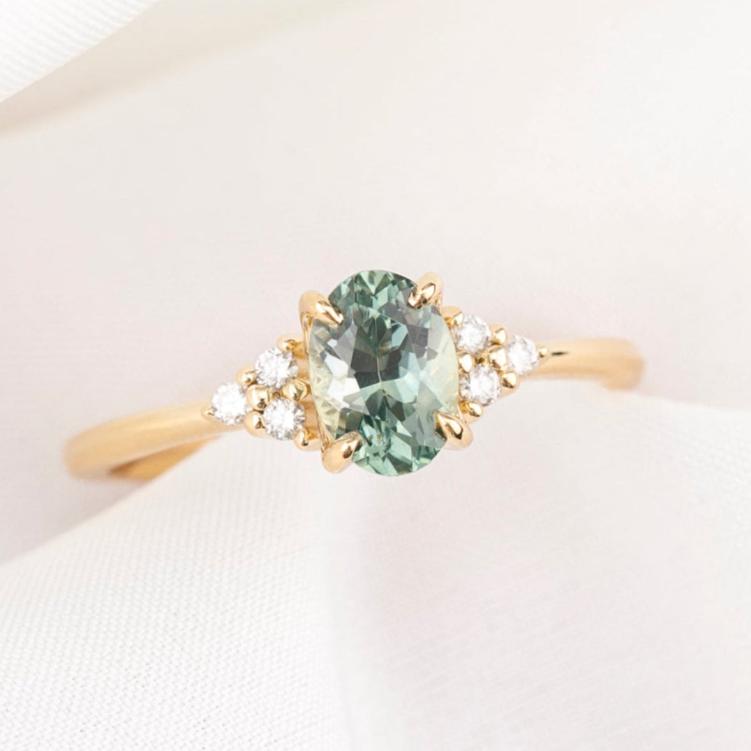 Teresa Ring, 1.16ct Montana Sapphire
