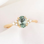 Teresa Ring, 1.16ct Montana Sapphire