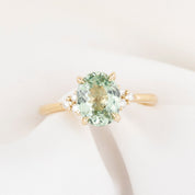 Teresa Ring, 2.14ct Light Green Ceylon Sapphire
