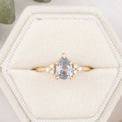Estel Fleur Ring, 0.30ct Ceylon Sapphire