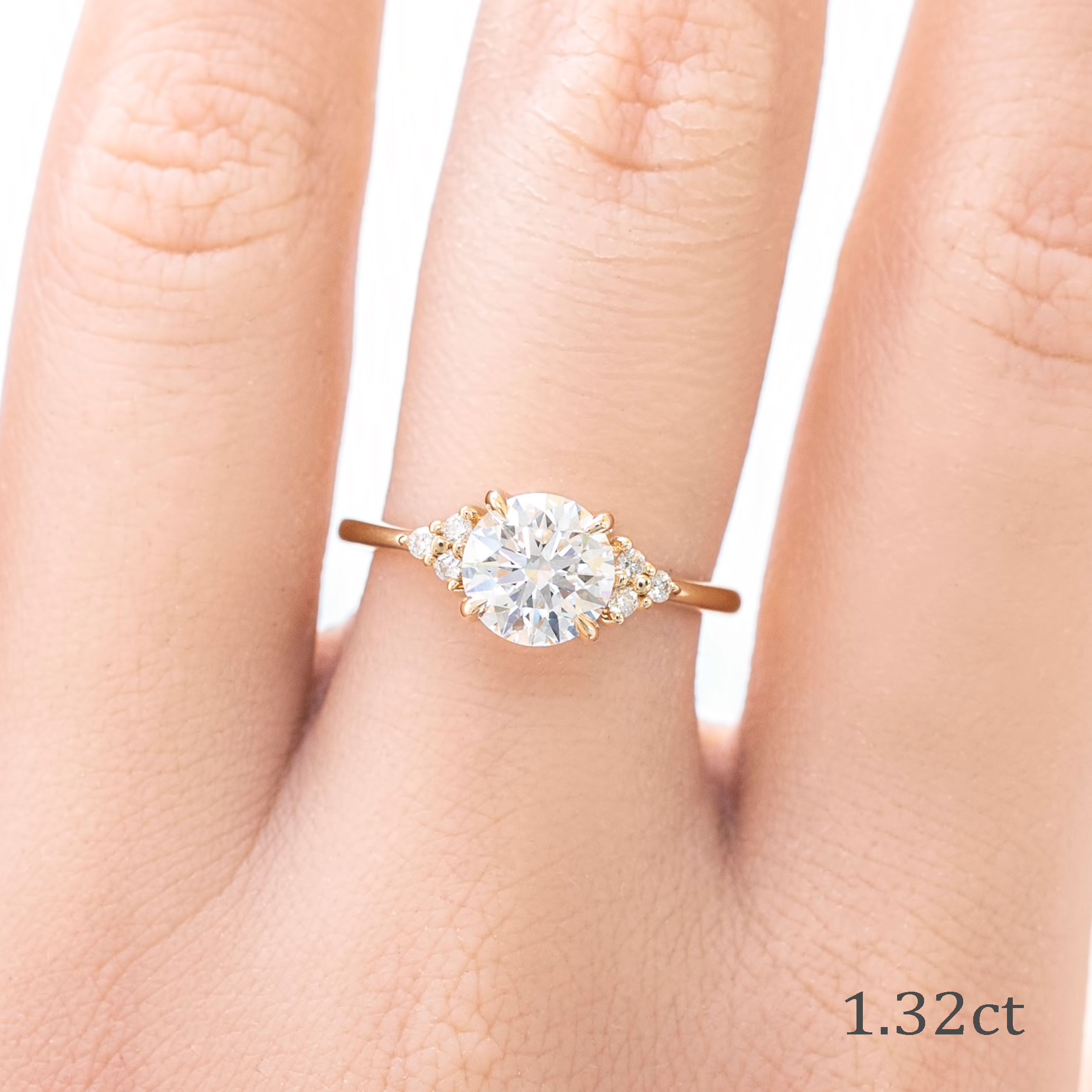 1.32ct Lab Diamond, 14k Yellow Gold (One of a kind)
