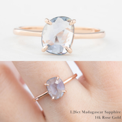 Lisa Ring, Organic Shape Sapphire