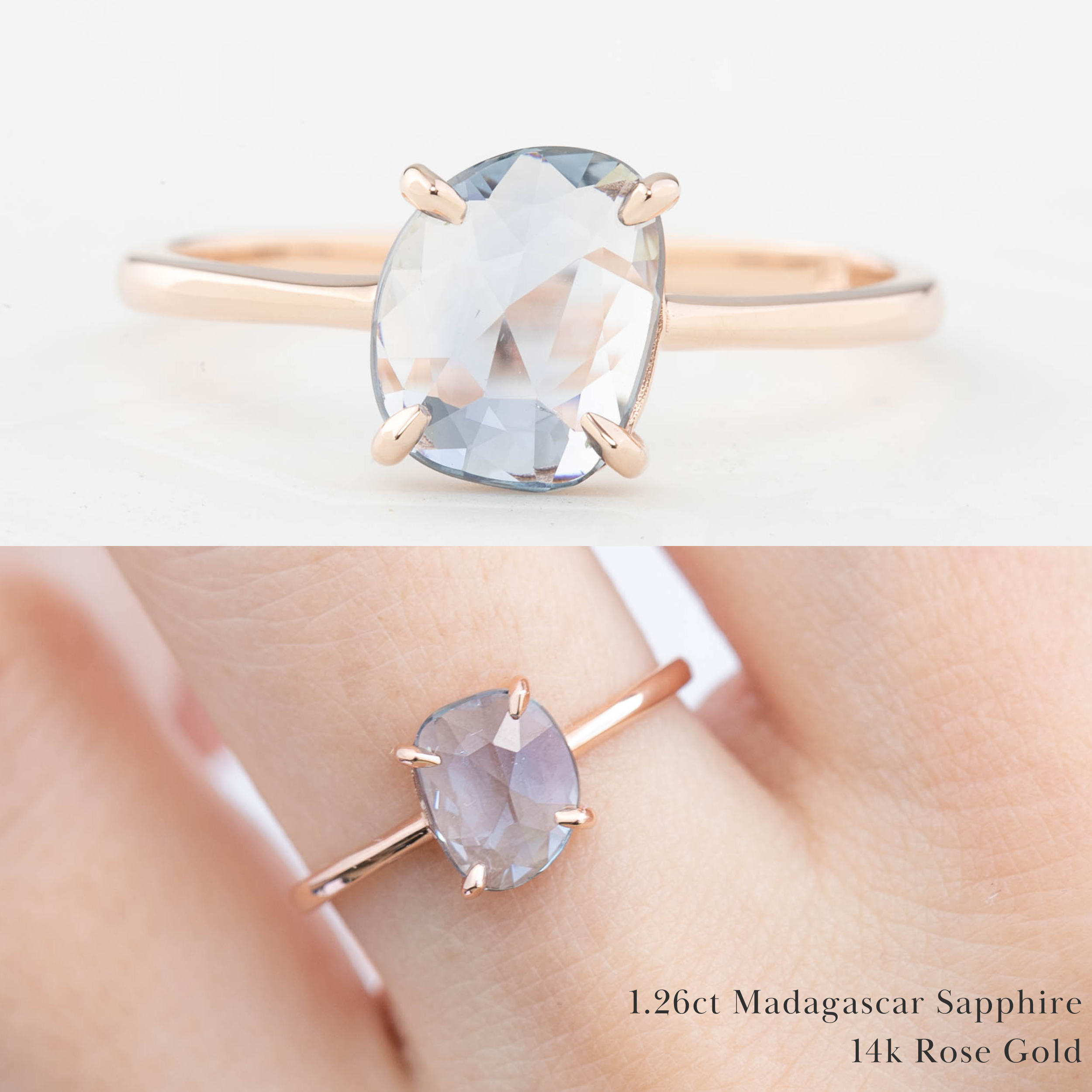 Lisa Ring, Organic Shape Sapphire