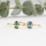 Nina Ring, 0.90ct Montana Sapphire, oval shape gemstone