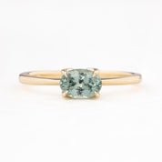 Sara Ring, 0.93ct Montana Sapphire, oval shape gemstone