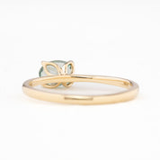 Sara Ring, 0.93ct Montana Sapphire, oval shape gemstone